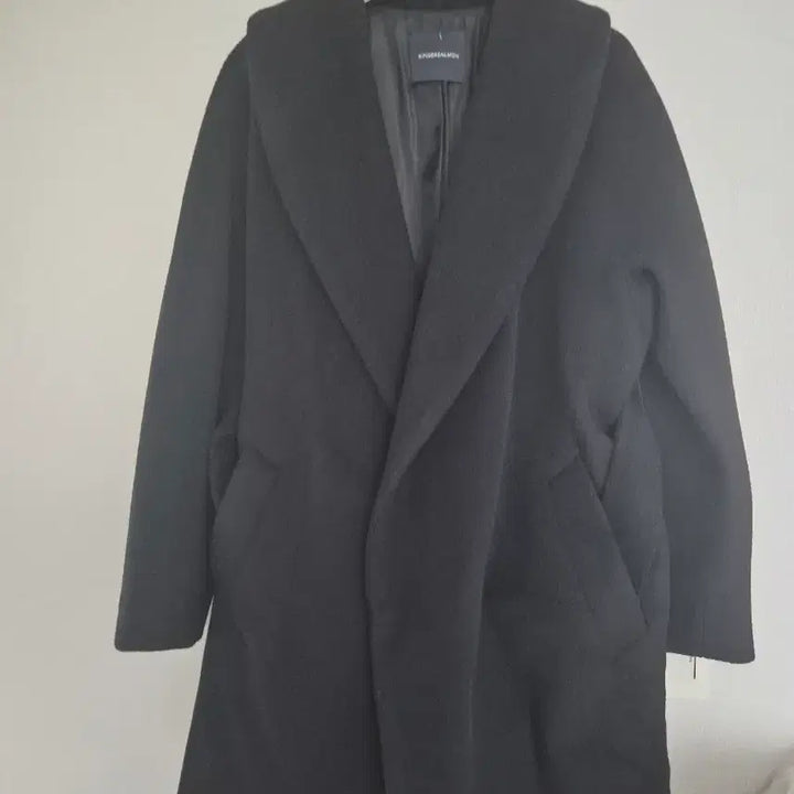 [BUNJANG] Kindersalmon Black Wool Coat / 킨더살몬 블랙 울코트