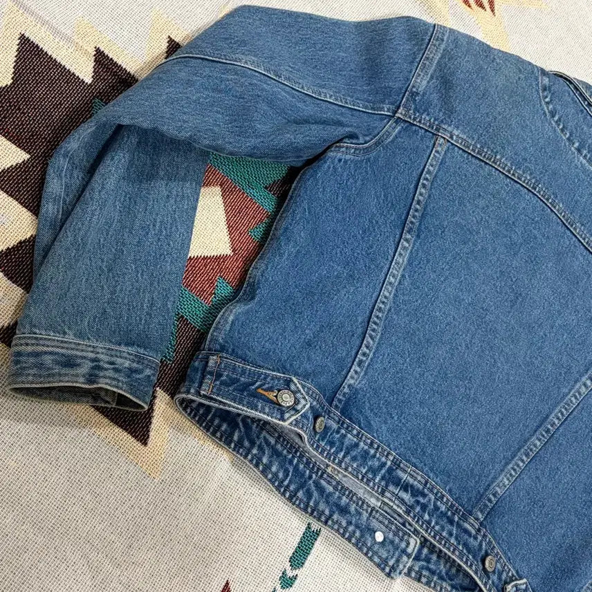 [BUNJANG] Old Gap Rolling Stones Denim Trucker Jacket / 90s 올드 갭 롤링스톤즈 크롭 데님 트러커