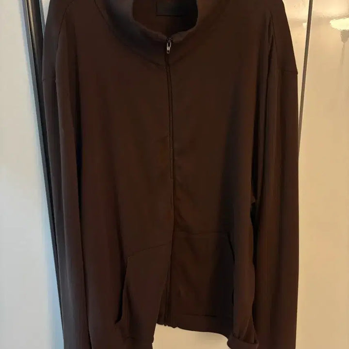 [BUNJANG] Module Neck Zip-Up Brown Jacket / 4) 머듈 넥집업 브라운