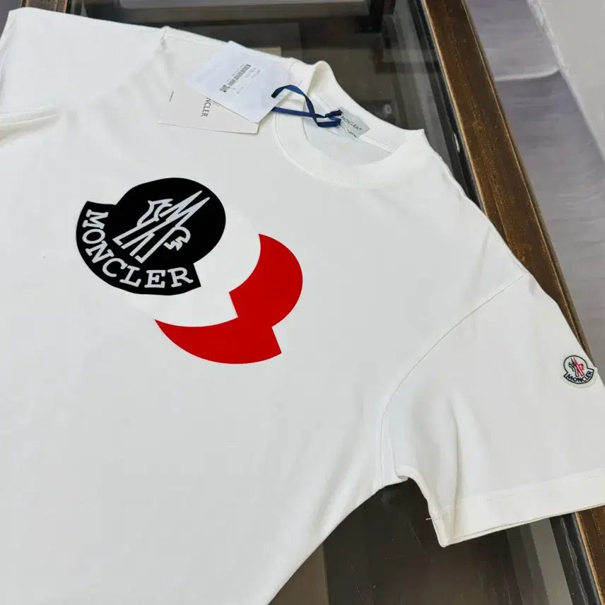 [BUNJANG] Moncler Men's Big Logo T-shirt (L) / 몽클레어 반팔티 티셔츠 남성 빅로고