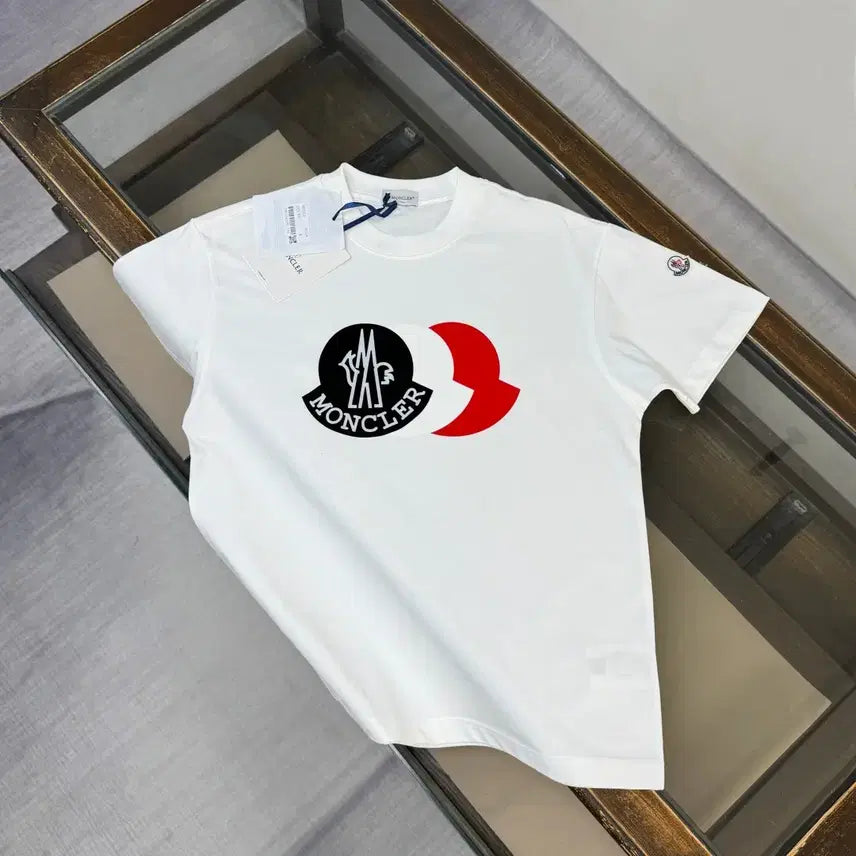 [BUNJANG] Moncler Men's Big Logo T-shirt (L) / 몽클레어 반팔티 티셔츠 남성 빅로고