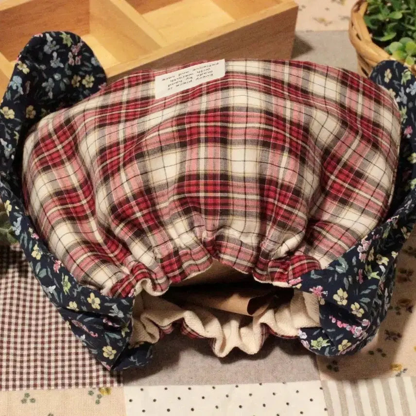 [BUNJANG] Handmade Ribbon Shirring Pouch / 핸드메이드 리본 밴딩 셔링 파우치