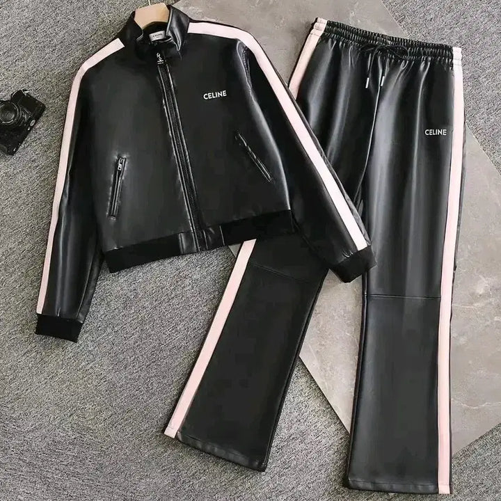 [BUNJANG] CE Pink Leather Set Women's M / CE**핑크 돋보이는  레더 세업 여성용 M