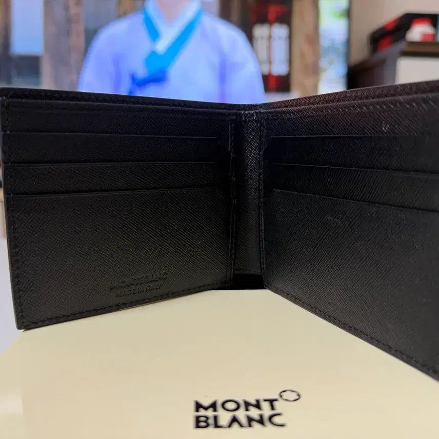 [BUNJANG] Montblanc Sartorial 6cc Wallet - Black / (정품 새상품) 몽블랑 사토리얼 6cc 반지갑 블랙 팝니다.