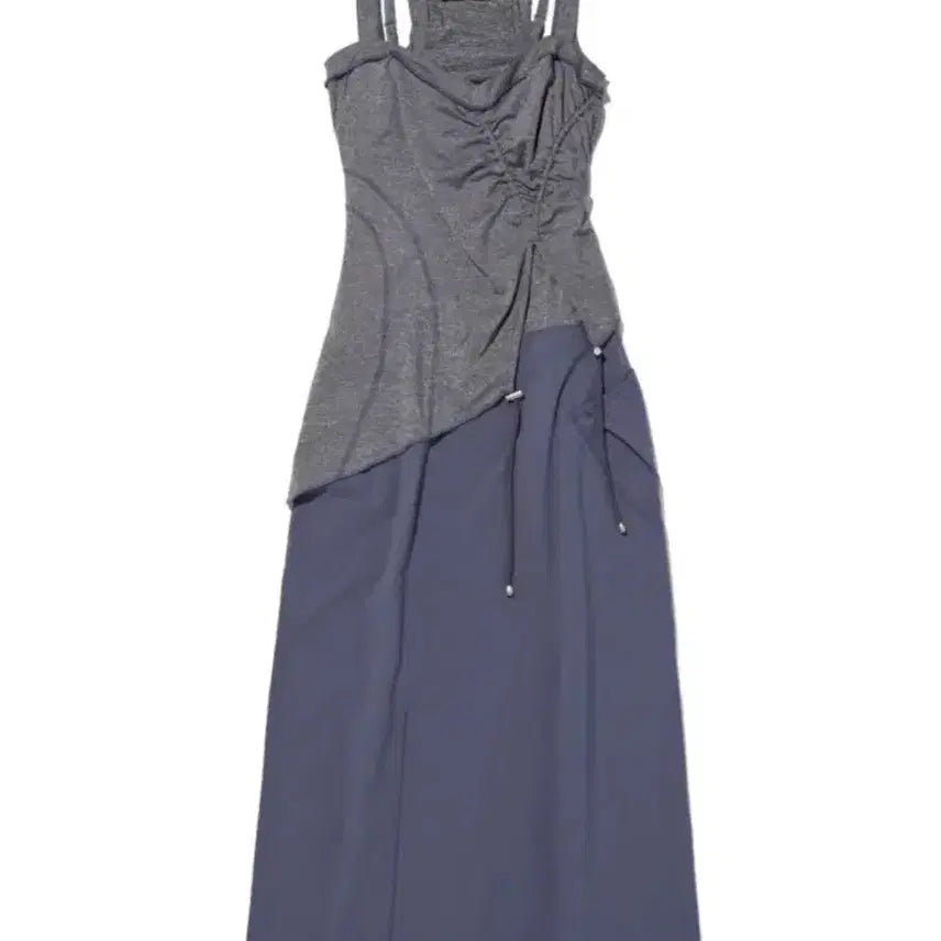 [BUNJANG] Mischief Layered Two-Tone Long Dress / 새상품 미스치프 레이어드 원피스