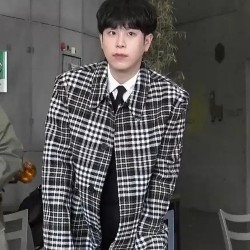 [BUNJANG] AMI 19FW P.O Check Coat / [L] 아미 19fw 피오 체크 코트