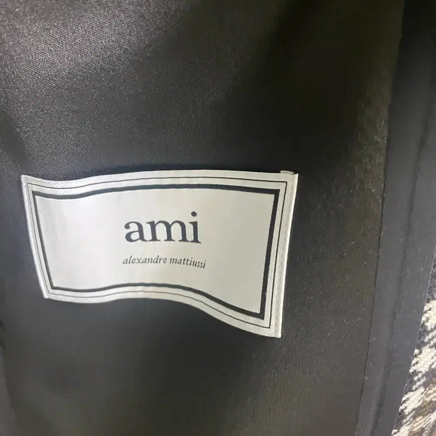 [BUNJANG] AMI 19FW P.O Check Coat / [L] 아미 19fw 피오 체크 코트
