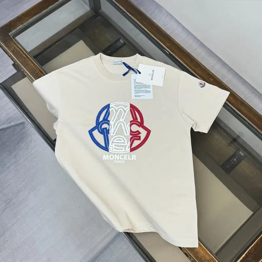 [BUNJANG] Moncler Big Logo T-shirt (XL) / [XL사이즈]몽클레어 빅로고 풀박 반팔티 티셔츠 남성 와팬로고