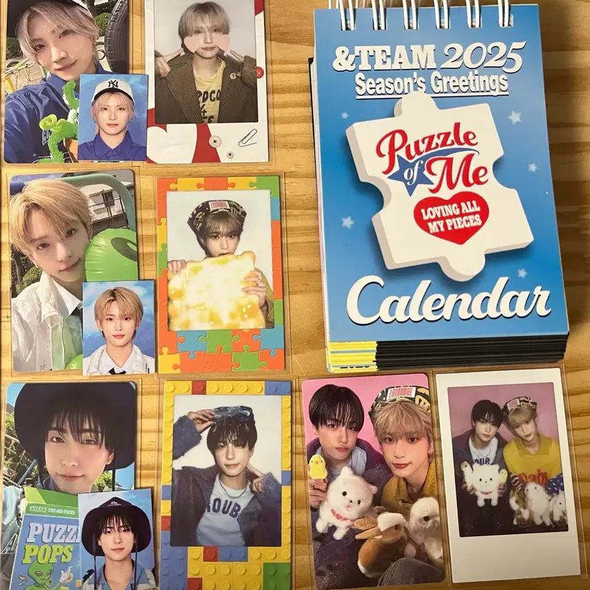 [BUNJANG] &TEAM 2025 Season's Greetings Bundle Set / 앤팀 2025 시즌그리팅 일력 포카 증사 일괄 양도