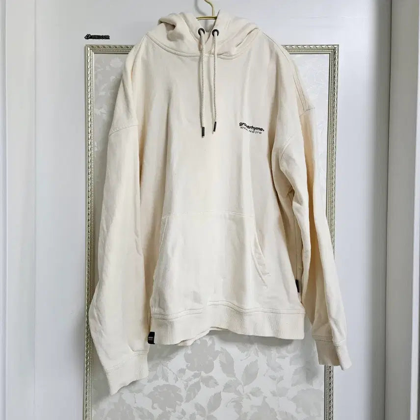 [BUNJANG] Grooverhyme Ivory Hoodie / 미착용 grooverhyme 아이보리색 후드티