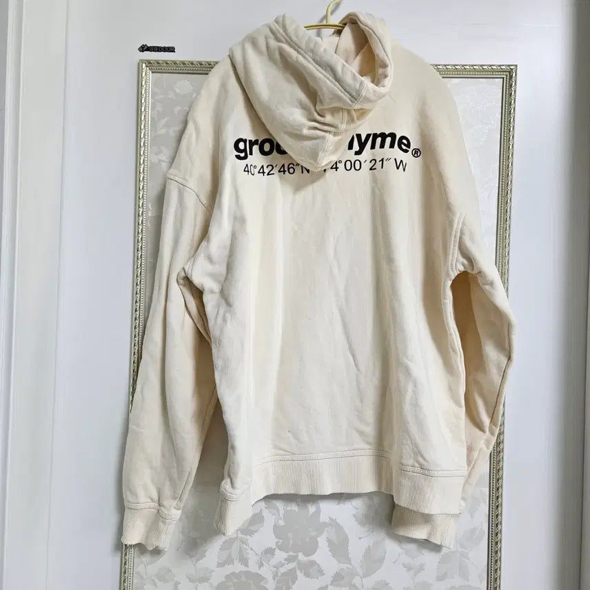 [BUNJANG] Grooverhyme Ivory Hoodie / 미착용 grooverhyme 아이보리색 후드티