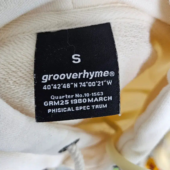 [BUNJANG] Grooverhyme Ivory Hoodie S / 미착용 grooverhyme 아이보리색 후드티 S
