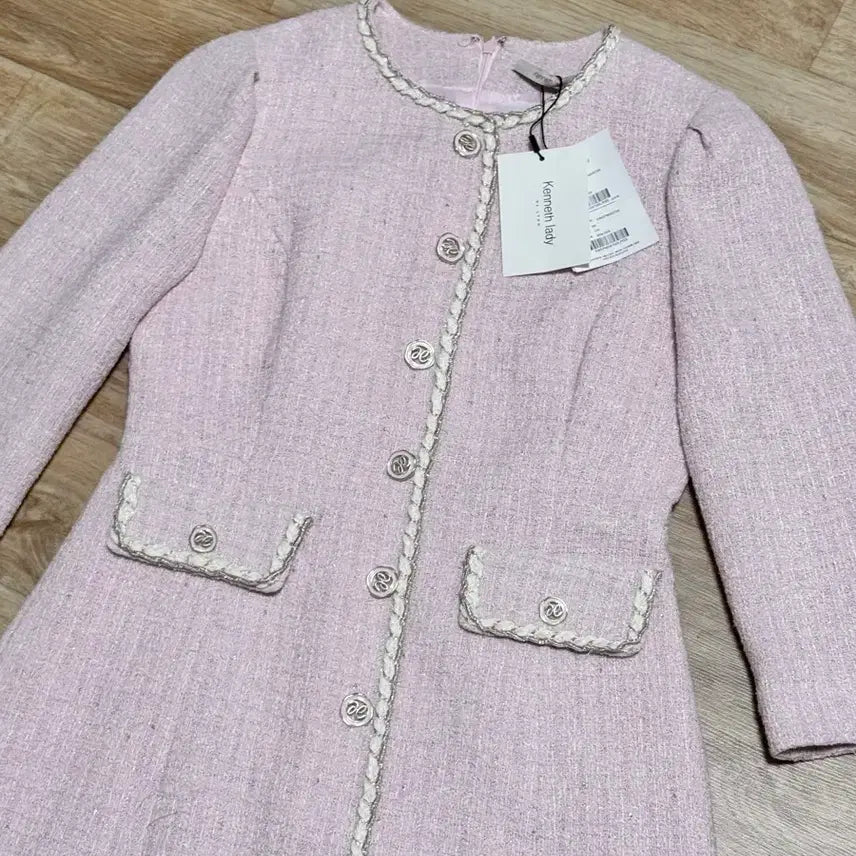 [BUNJANG] Kenneth Lady Tweed H-Line Dress (Size 55) / (새상품) 케네스레이디 트위드 h라인 원피스(55)