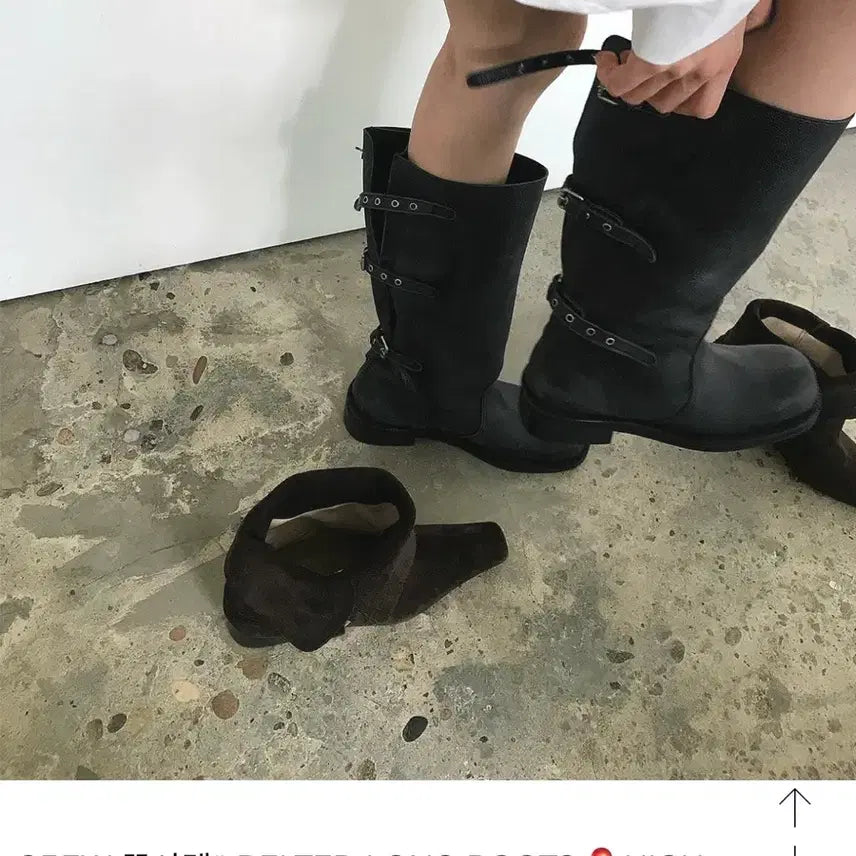 [BUNJANG] We Are Belted Long Boots / 위아 부츠 245 판매합니다 we are 벨티드 롱부츠