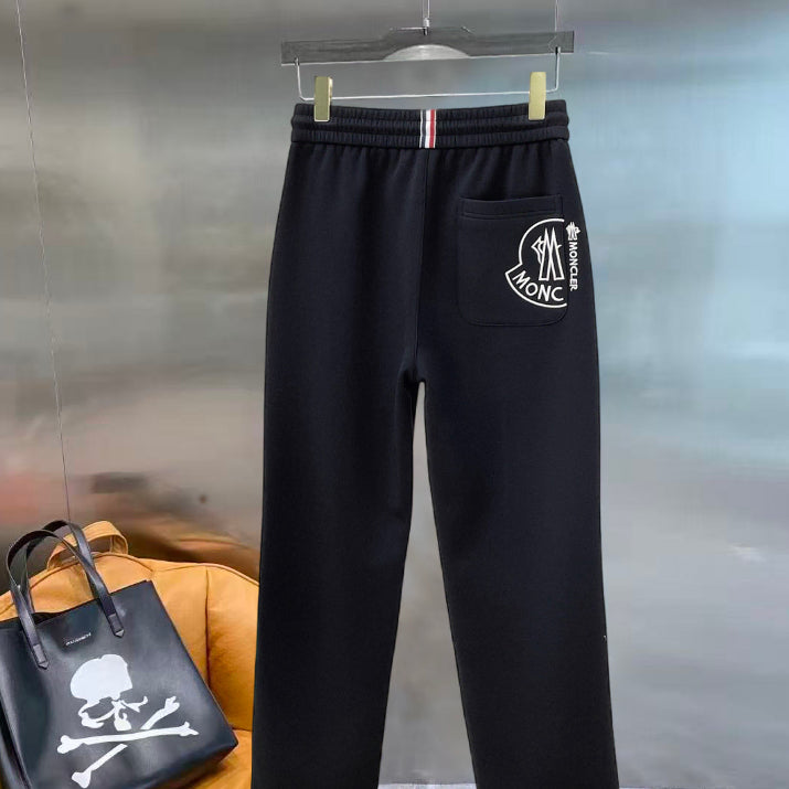 [BUNJANG] Moncler Jogger Pants Black / [XL]몽클레어 긴바지 면바지 와팬로고 조거 팬츠 블랙색상