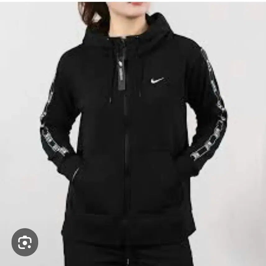 [BUNJANG] Nike Logo Tape Hooded Zip-up Jacket (S) / 나이키 로고테잎 후드집업 큰S