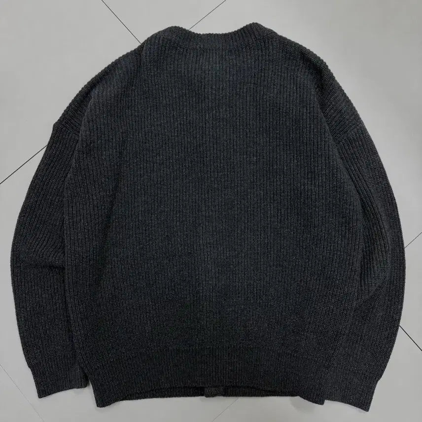[BUNJANG] Zerovner Minimal Gray Button Knit Jacket / 제로브너 미니멀 그레이 단추 니트 자켓