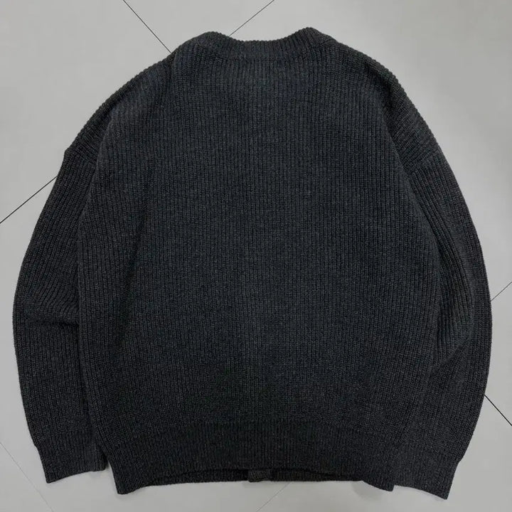 [BUNJANG] Zerovner Minimal Gray Button Knit Jacket / 제로브너 미니멀 그레이 단추 니트 자켓