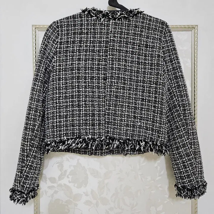 [BUNJANG] Soop Tweed Jacket Black and White / 숲 트위드 자켓 블랙 화이트