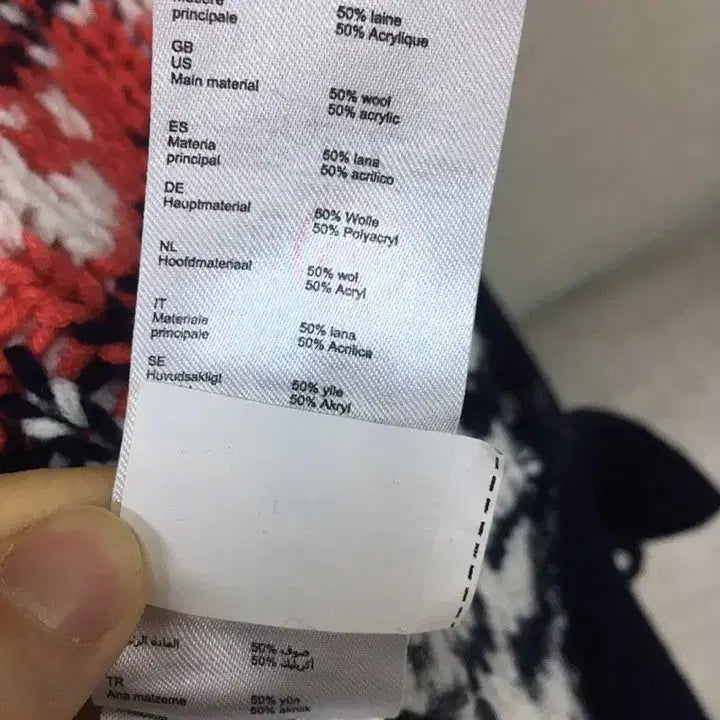 [BUNJANG] Maje Pattern Wool Knit Zip-up Cardigan / maje 마쥬 두툼한 패턴 울니트 집업 가디건