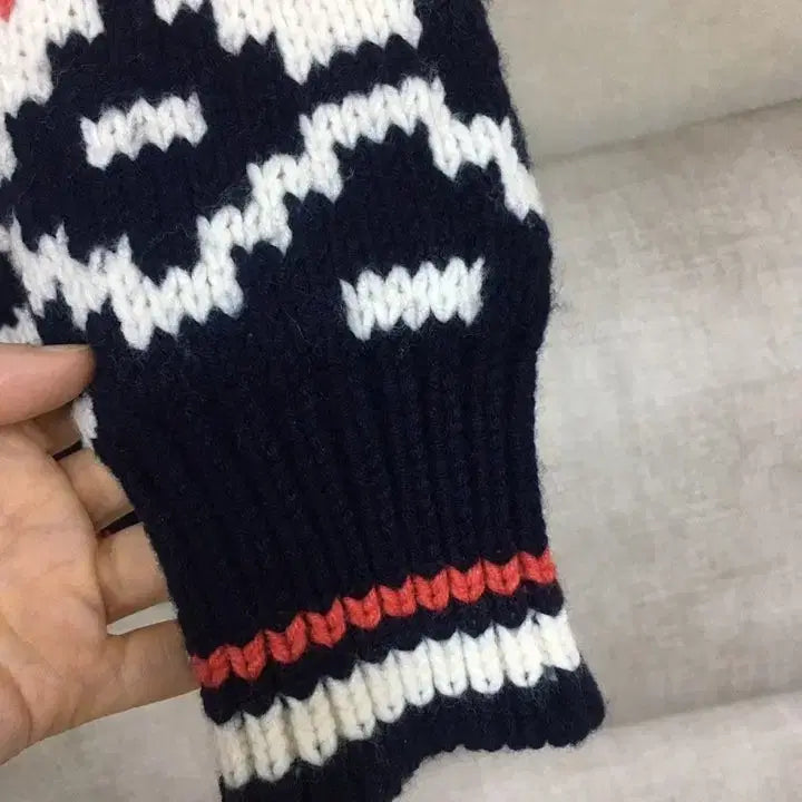 [BUNJANG] Maje Pattern Wool Knit Zip-up Cardigan / maje 마쥬 두툼한 패턴 울니트 집업 가디건