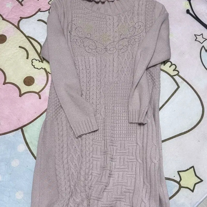 [BUNJANG] Axis Farm Angelcore Pale Pink Midi Dress / (반택포) 빈티지샵 엑시즈팜 엔젤코어 연핑크 대장 원피스 모리 빈티지