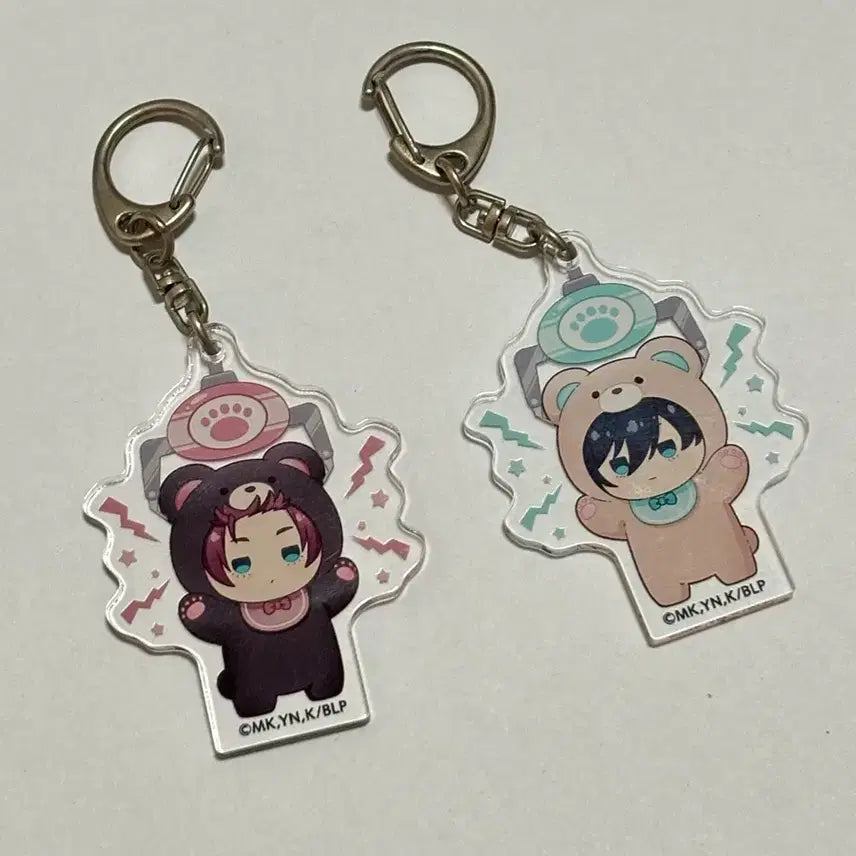 [BUNJANG] Blue Lock Itoshi Rin & Itoshi Sae Acrylic Keyring / 블루록 이토시 린 이토시 사에 곰 쿠마 아크릴 키링