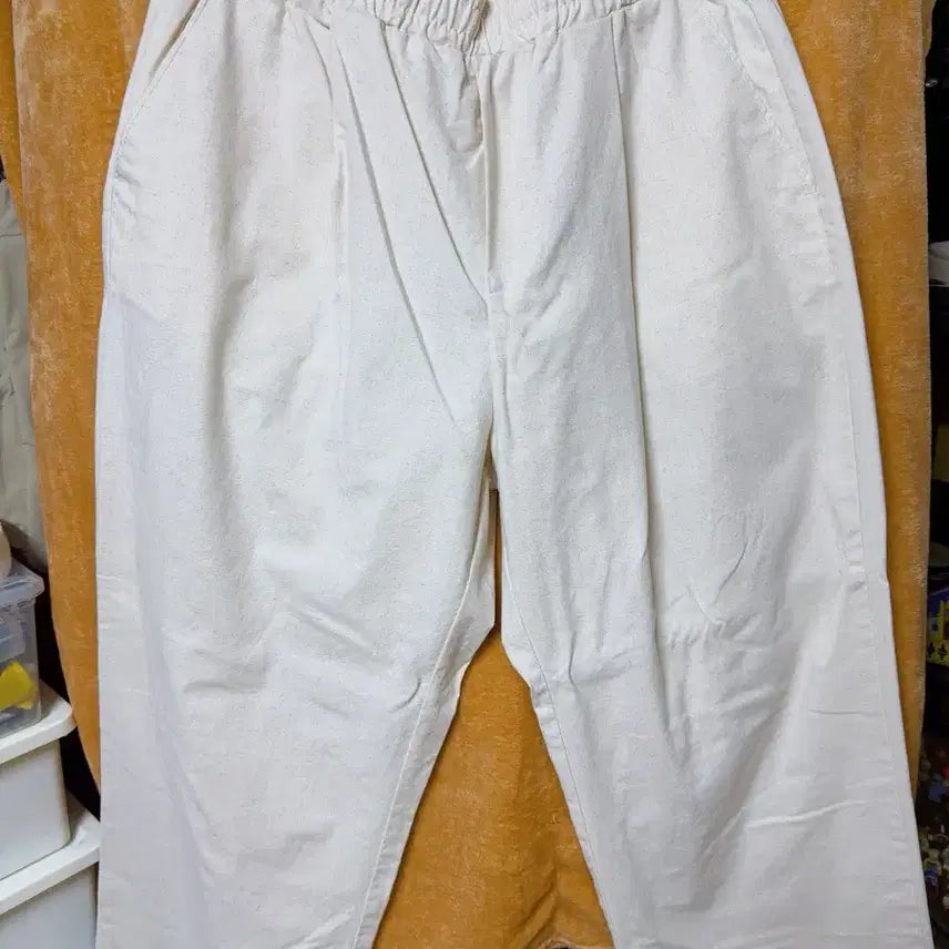[SOLD OUT] (L)라퍼지스토어 테이퍼드와이드 원턱 린넨팬츠