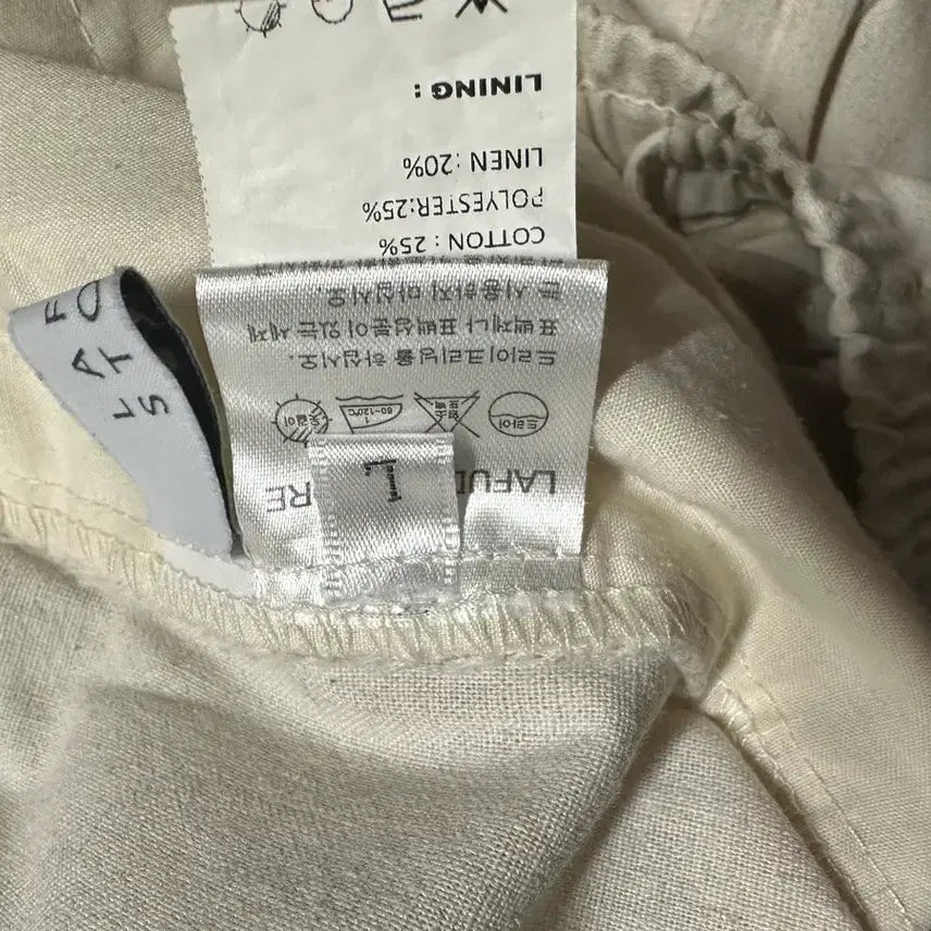 [SOLD OUT] (L)라퍼지스토어 테이퍼드와이드 원턱 린넨팬츠