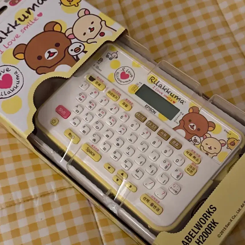 [BUNJANG] Epson Rilakkuma Label Printer Label Set / 앱손 리락쿠마 라벨프린터 라벨지 8개 일괄