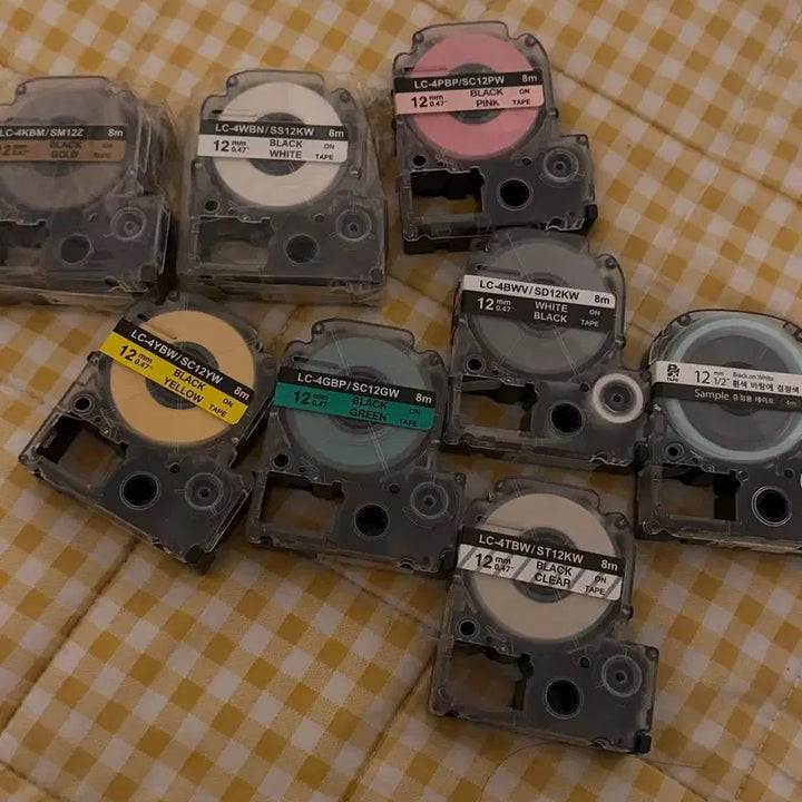 [BUNJANG] Epson Rilakkuma Label Printer Label Set / 앱손 리락쿠마 라벨프린터 라벨지 8개 일괄