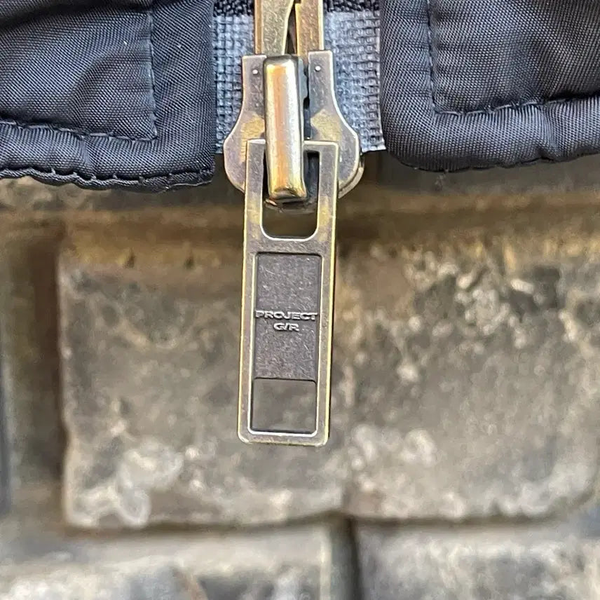 [BUNJANG] Project G/R Metallic Bomber Jacket Black / [1] Project G/R 메탈릭 봄버 자켓 블랙