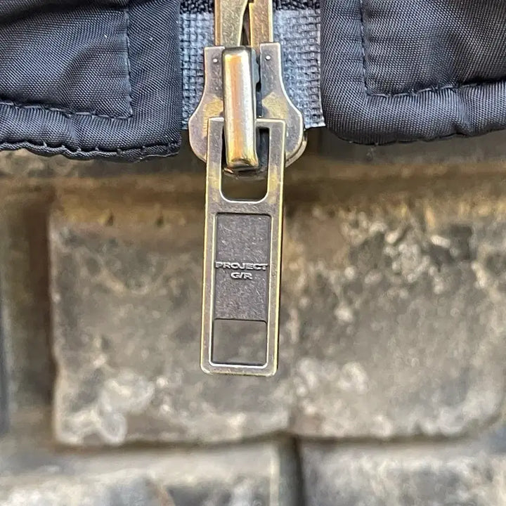 [BUNJANG] Project G/R Metallic Bomber Jacket Black / [1] Project G/R 메탈릭 봄버 자켓 블랙