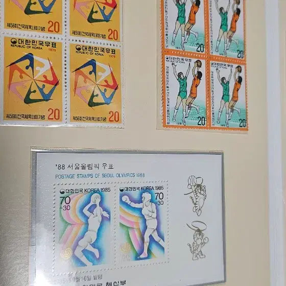[BUNJANG] 1988 Seoul Olympic Stamp Album Bundle Set / 88 서울 올림픽 우표 앨범 및 기념 우표,초일엽서, 시트  일괄