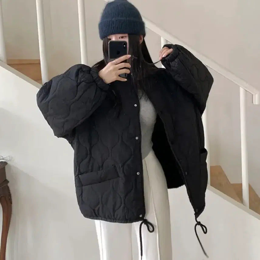[BUNJANG] Oversized Quilted Lightweight Padded Jacket / 오버핏 퀄팅 경량패딩