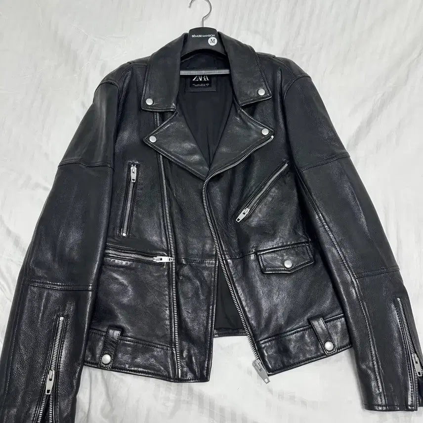 [BUNJANG] ZARA Leather Jacket / 자라 양가죽 자켓 L