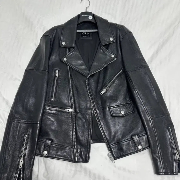 [BUNJANG] ZARA Leather Jacket / 자라 양가죽 자켓 L