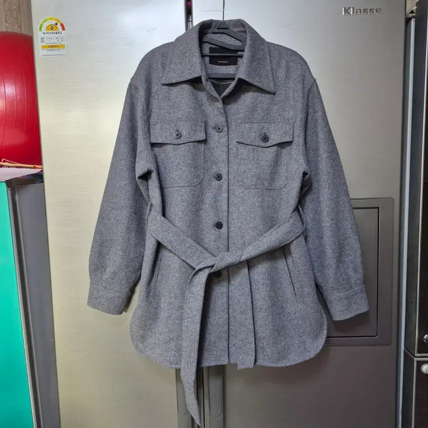 [BUNJANG] Massimo Dutti Oversized Belted Shirt Jacket / 마시모두띠 오버사이즈 벨티드 셔츠st 자켓