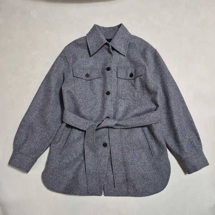 [BUNJANG] Massimo Dutti Oversized Belted Shirt Jacket / 마시모두띠 오버사이즈 벨티드 셔츠st 자켓