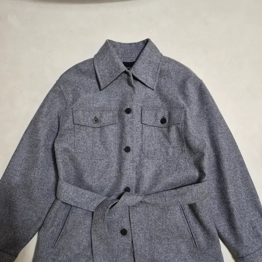 [BUNJANG] Massimo Dutti Oversized Belted Shirt Jacket / 마시모두띠 오버사이즈 벨티드 셔츠st 자켓