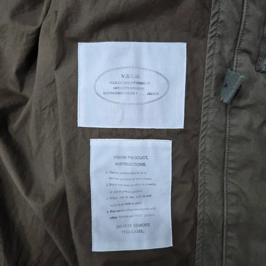 [BUNJANG] Visvim Six-Five Fish Tail Olive Jacket / [3] visvim 22aw 비즈빔 피쉬테일 올리브 six-five