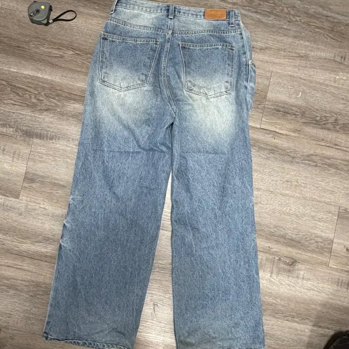 [BUNJANG] Noconsent Denim Wide Pants S Size / 노컨센트 데님 와이드 팬츠 s