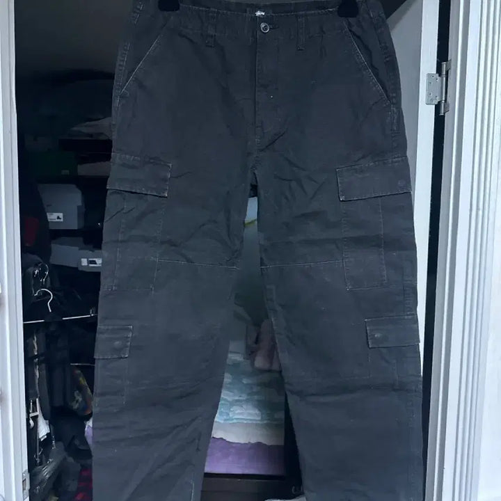 [BUNJANG] Stussy Ripstop Double Cargo Pants / [34] 스투시 립스탑 더블 카고 팬츠
