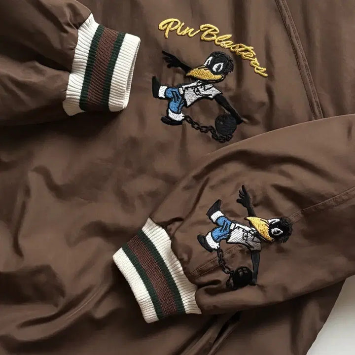 [BUNJANG] Locker Room Vintage Brown Warm-up Jacket / Locker Room 빈티지 브라운 웜업