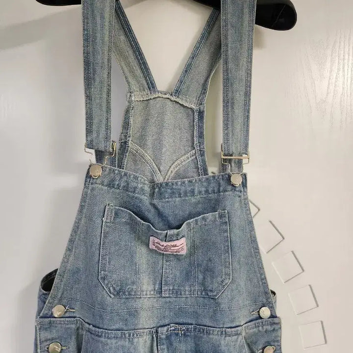 [BUNJANG] Women's Light Wash Overalls / 여성 연청 멜빵 바지