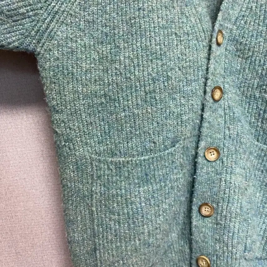 [BUNJANG] Marithe Francois Girbaud Mint Green Oversized Knit Cardigan (Size S) / [마리떼프랑소와저버] 민트색 니트 오버핏 가디건 (S사이즈)