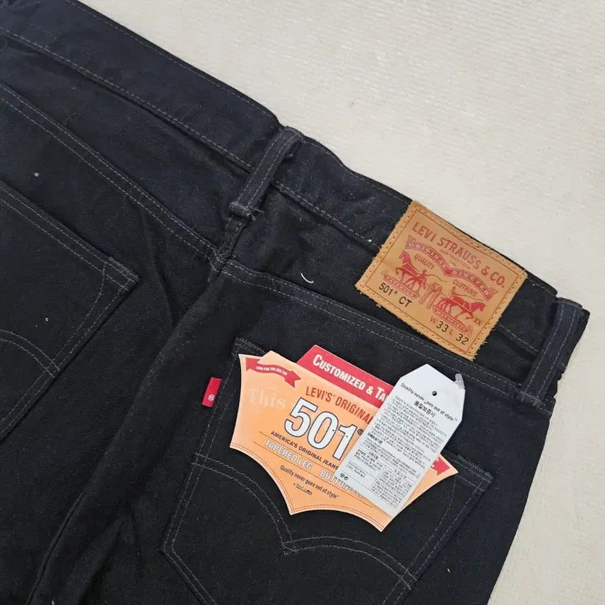 [BUNJANG] Levi's 501CT Black Jeans / 리바이스 501CT / 33사이즈 / 새상품