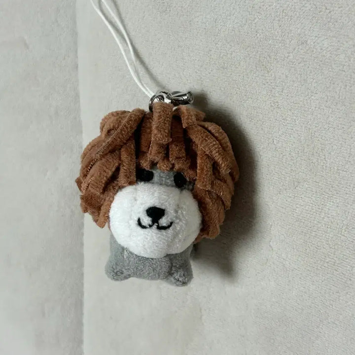 [BUNJANG] Handmade Afroken Ragdoll Strap Keyring / 새상품 핸메 아프로켄 누더기 스트랩 인형 키링