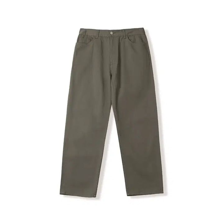 [BUNJANG] Steady-Everywhere Regular Twill Cotton Pants / [1]스테디에브리웨어 레귤러 트윌 코튼 팬츠