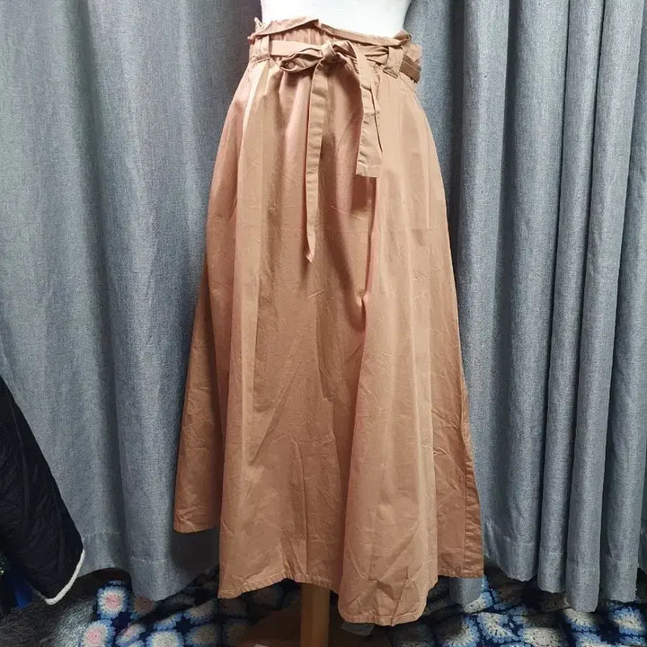[BUNJANG] M. Zara Long Skirt / M자라 바스락 허리끈 롱스커트